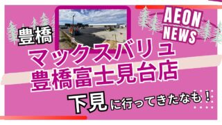 あつまれAEONの森ニュース【豊橋市】愛知のイオンレイクタウン！？『マックスバリュ豊橋富士見台店』の下見に行ってきました！